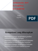 Gerakan Kerjasama Dan Instrumen Nasional Pemcegahan Korupsi