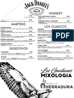 Menu Mixologia