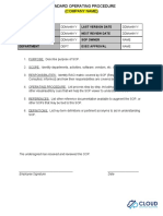 Basic SOP Document Template