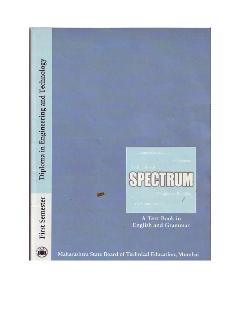 Spectrum (Comm. Skill - 1st Semester) | PDF