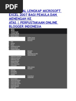 Download Tutorial Lengkap Microsoft Excel 2007 Bagi Pemula Dan Menengah Ke Atas by Deni Diana SN61543077 doc pdf