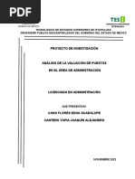 Análisis de la Valuación de Puestos Área de Administración
