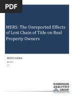 Download MERS The Unreported Effects of Lost Chain of Title on Real Property Owners and Their Neighbors by Foreclosure Fraud SN61543981 doc pdf