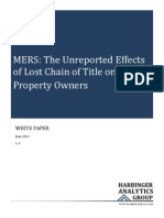 Download MERS The Unreported Effects of Lost Chain of Title on Real Property Owners and Their Neighbors by Foreclosure Fraud SN61543981 doc pdf