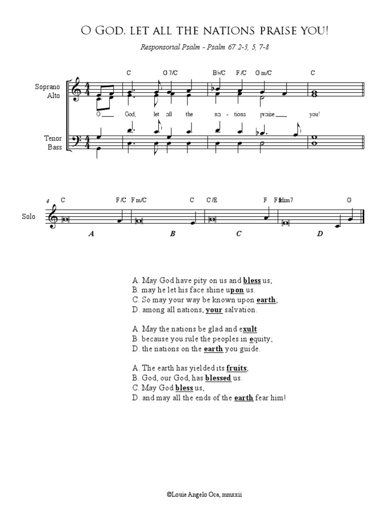 Responsorial Psalm Peace Camp PDF Singing Musical Compositions