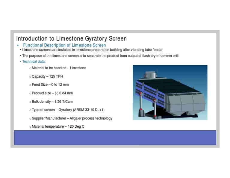 Limestone Handling System Training | PDF