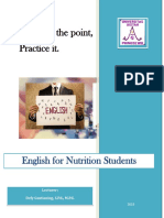 HANDBOOK English For Nutrition