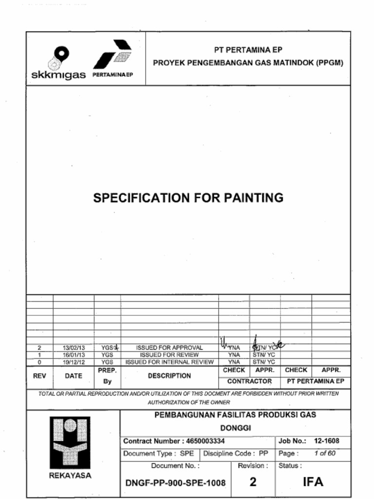 DNGF PP 900 Spe 1008 2 1 1 Specification For Painting PDF