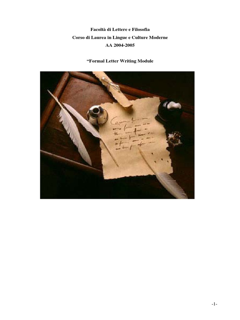 Formal Letter Writing Exercise 4th Meeting Pdf Hiking Paragraph