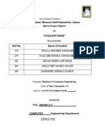 Covalent Bond Micro-Project Report