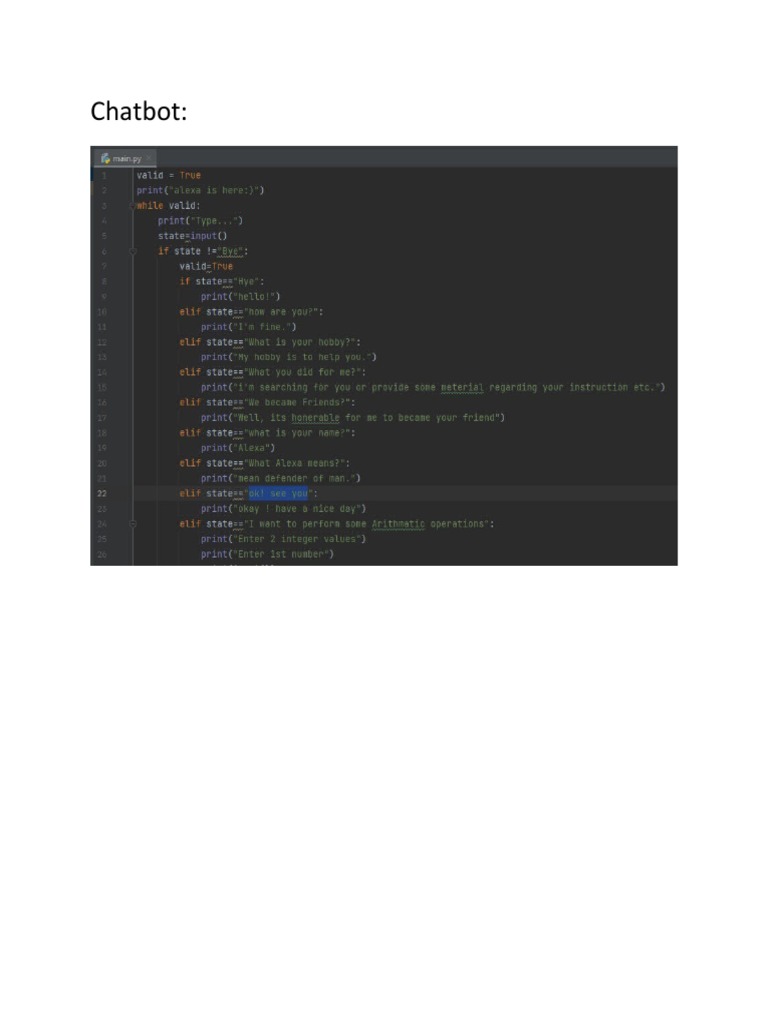 Ai Chatbot | PDF