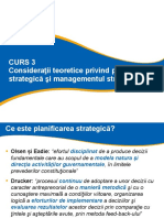 CURS 3 EPSIP - Consideratii Teoretice Privind Planificarea Si Managementul Strategic
