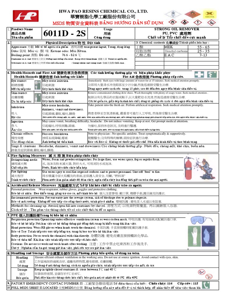 Msds New 6011d-2s | PDF