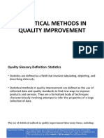 Topic 3 - STATISTICAL METHODS IN QUALITY IMPROVEMENT