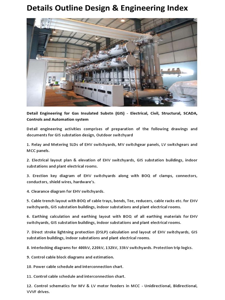 EHV Substation Design & Engineering Guide | PDF | Electrical Substation ...