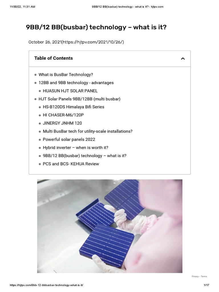 Understanding 9BB and 12BB Solar Technology | PDF | Photovoltaics ...