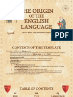 The Origin of The English Language by Slidesgo