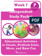 Independent Study Packet Preschool Week 7