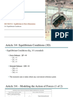 Equilibrium: SECTION B Equilibrium in Three Dimensions