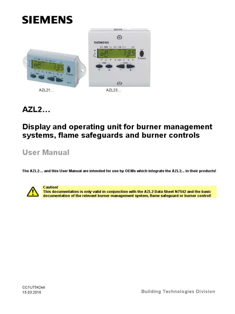 Siemens AZL Display SKU - EA108 | PDF | Parameter (Computer Programming ...