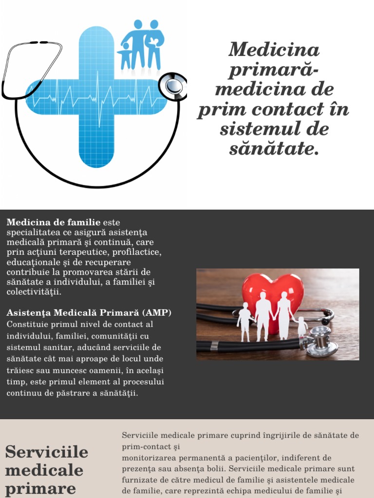 Medicina Primară-Medicina de Prim Contact În Sistemul de Sănătate. | PDF