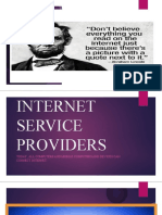 Internet Service Providers and Communication Tools