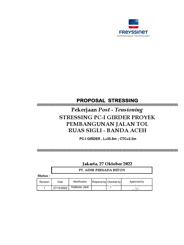 Proposal Stressing L 35,8m CTC 2,3 (20221027) PRF PDF Strength Of