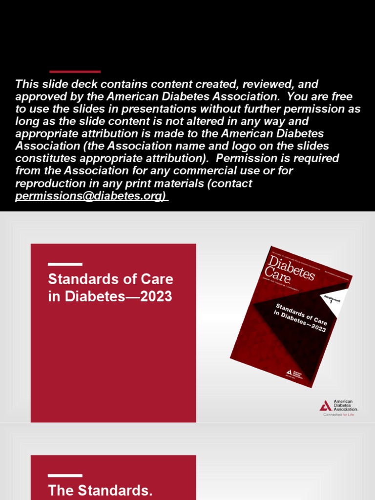 ADA Diabetes Care Standards 2023 | PDF | Prediabetes | Diabetes