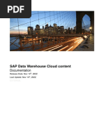 SAP Data Warehouse Cloud Content