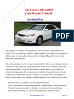 Toyota Engine Manual Camry 2002-2006