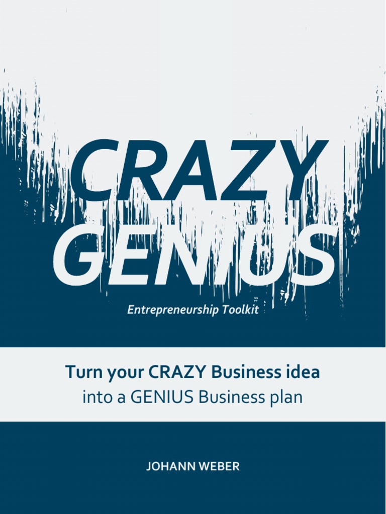 Crazy Genius Entrepreneurship Toolkit PDF Venture Capital