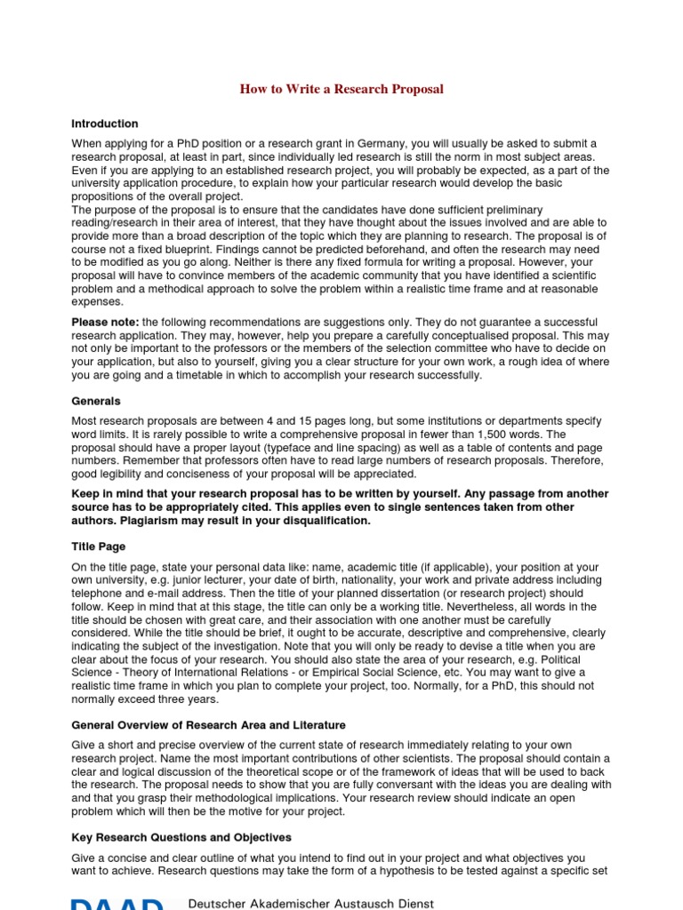 How To Write A Research Proposal | PDF | Methodology | Epistemology