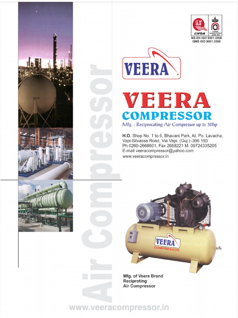 Veera Reciprocating Compressor Catalogs | PDF