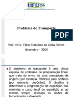 Problema de transporte e suas aplicações fora do contexto tradicional