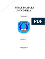 Tugas Bahasa Indonesia Laporan Hasil Percobaan