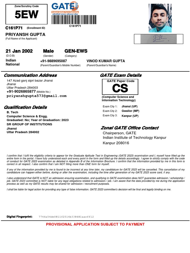 C 161 P 71 Applicationform | PDF