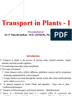 Transport in Plants - I