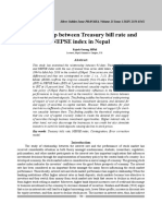 Relationship Between Treasury Bill Rate and NEPSE Index in Nepal