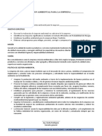 Modelo Plan de Gestion Ambiental para Empresas