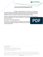 _Petrobras Sobre Venda Da Araucária Nitrogenados S.a.