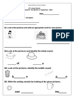 B - N P - N: Q3.Look at The Pictures and Identify The Initial Sound