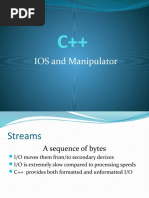 C++ IOS and Manipulator