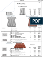 Koop Sheet Metal Price List 2022