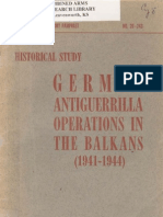 German Anti Guerrilla Operations in the Balkans (1941-1944)