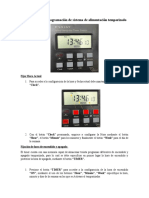 Manual de para Programación de Sistema de Alimentación Temporizado