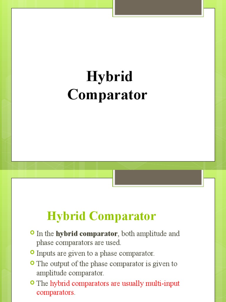 6 - Hybrid Comparator | Download Free PDF | Phase (Waves) | Electrical ...