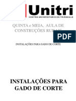 Quinta Aula e Meia Instalac3a7c3b5es para Gado de Corte