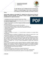 Guía elaboración informe obtención constancia no alteración medio ambiente Cárdenas