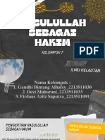 Kelompok 7 - Rasulullah Sebagai Hakim