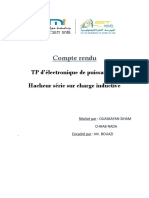 Compte Rendu: TP D'électronique de Puissance: Hacheur Série Sur Charge Inductive